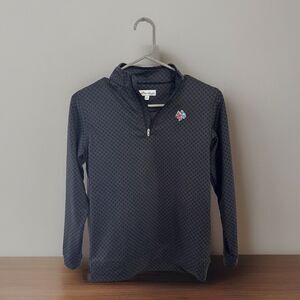 Peter Millar Gray Quarter-Zip Women's Top